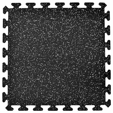 Interlocking Rubber Tile, 2&#39;x2&#39;x3/8&quot;, Center