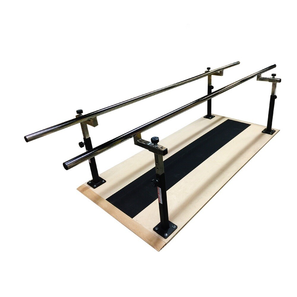 Adjustable Parallel Bars with Plywood Platform, 10ft