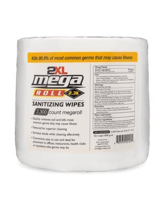 2XL MegaRoll Sanitizing Wipes (2 Per Case)