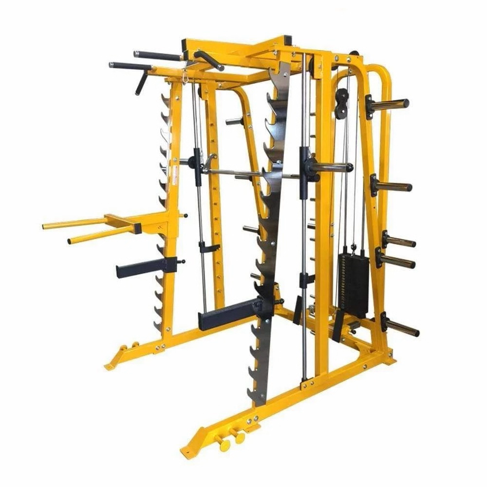 Power Body Smith Machine Half Rack Combo With High Lat/ Low Row Pulley