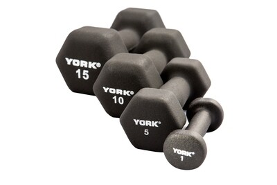 YORK® Neoprene Hexagon Dumbbells