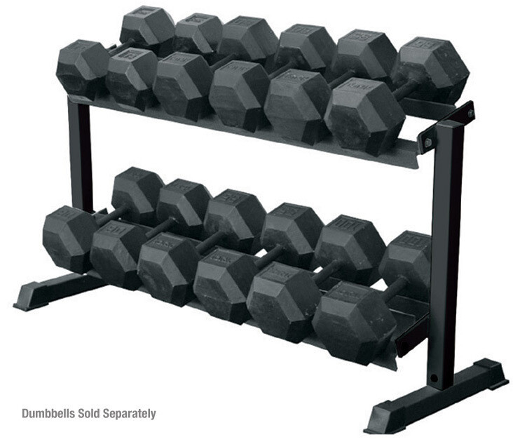 Pro-Hex Dumbbell Rack, 2 Tier