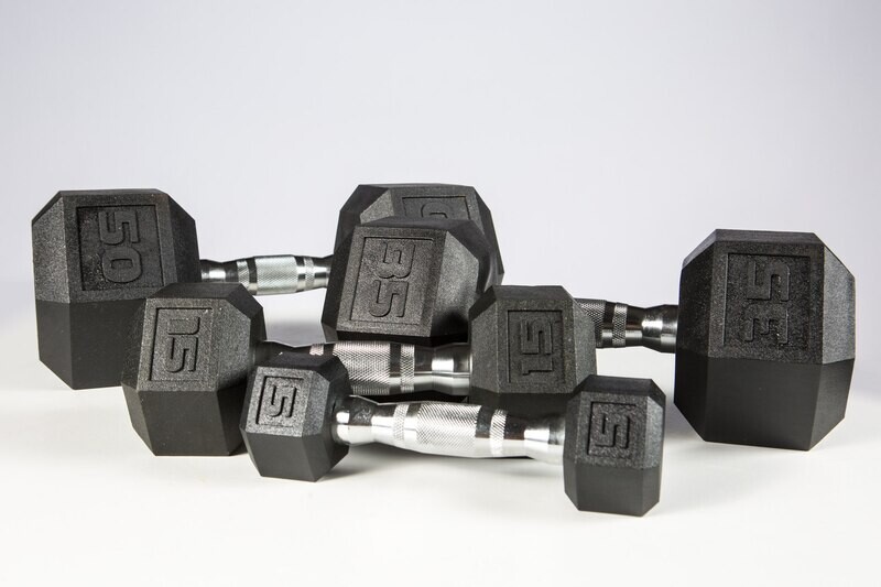 YORK® Premium PVC Hex 5-50 lb. Dumbbell Set