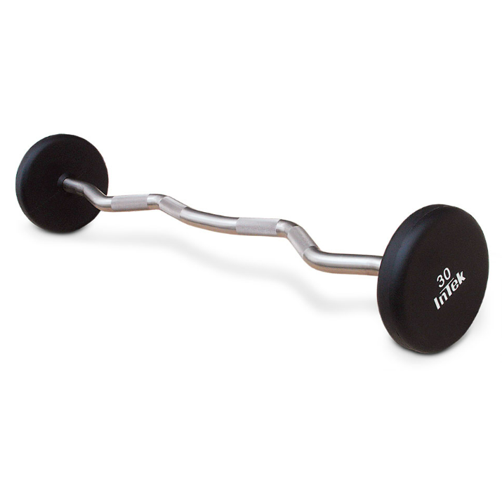 INTEK Strength Armor Series Urethane Fixed Curl Barbell Set 20-110 lbs.
