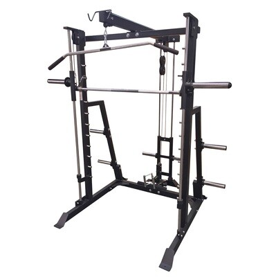 Power Body Smith Machine Rack with Hi Low Cable Station