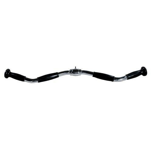 YORK® 28” Curl Bar w/ Rubber Ergo Grips Cable Attachment