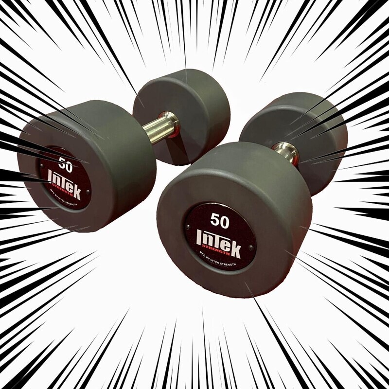 INTEK Hybrid Series Stainless Steel Dumbbell