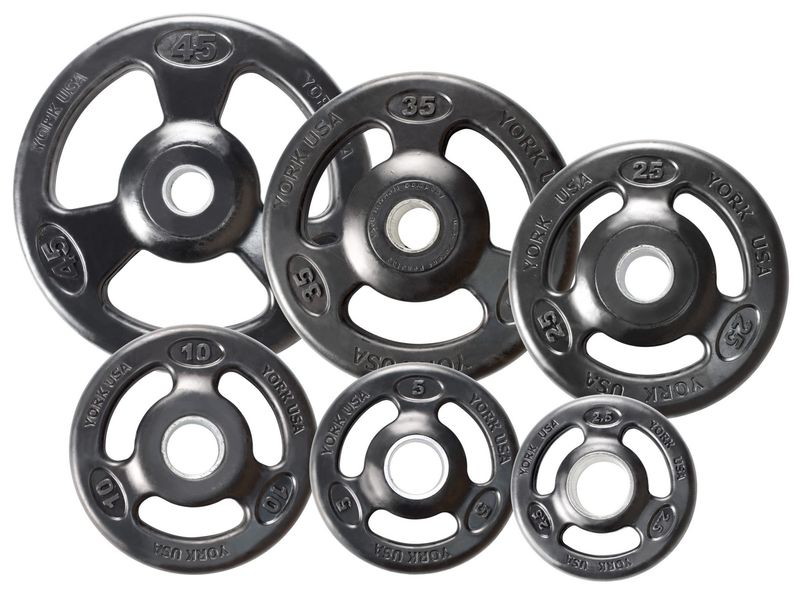 YORK® Iso Grip Rubber Olympic Weight Plates
