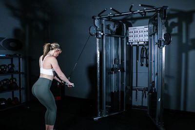 TKO Dual Adjustable Pulley Functional Trainer