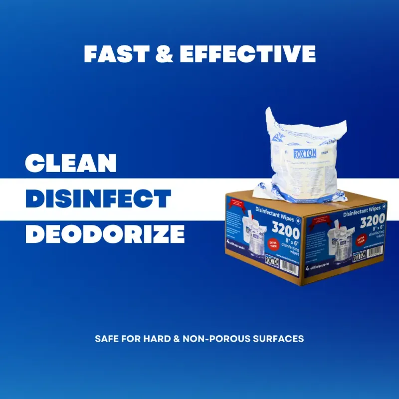 Roxton Embossed Disinfecting Wipes