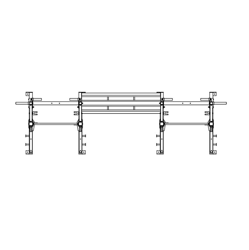 Torque TR1 8ft. Double Half Rack with Storage