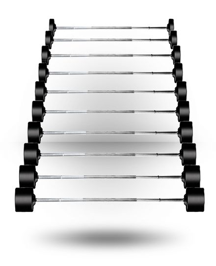YORK® Rubber Fixed Pro Straight Barbell