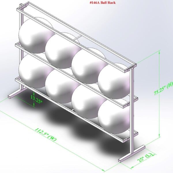 Power Body Stability Ball Rack