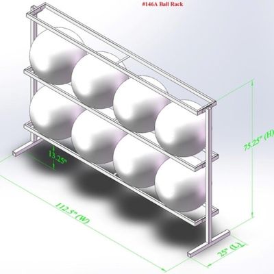 Power Body Stability Ball Rack