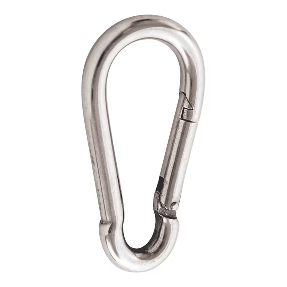 Stainless Steel Spring-Loaded Snap Carabiner