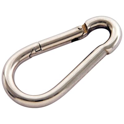 Stainless Steel Spring-Loaded Snap Carabiner