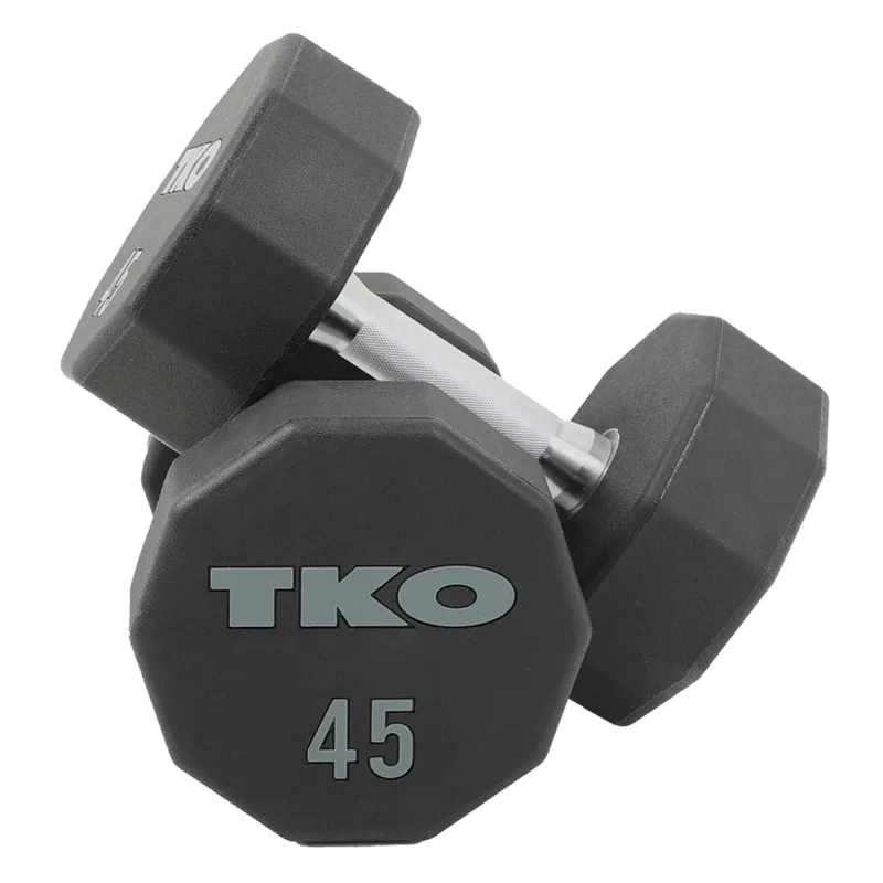 TKO 10-Sided Urethane Dumbbell Set