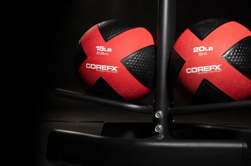 COREFX Double-Sided Medicine Ball Storage Rack
