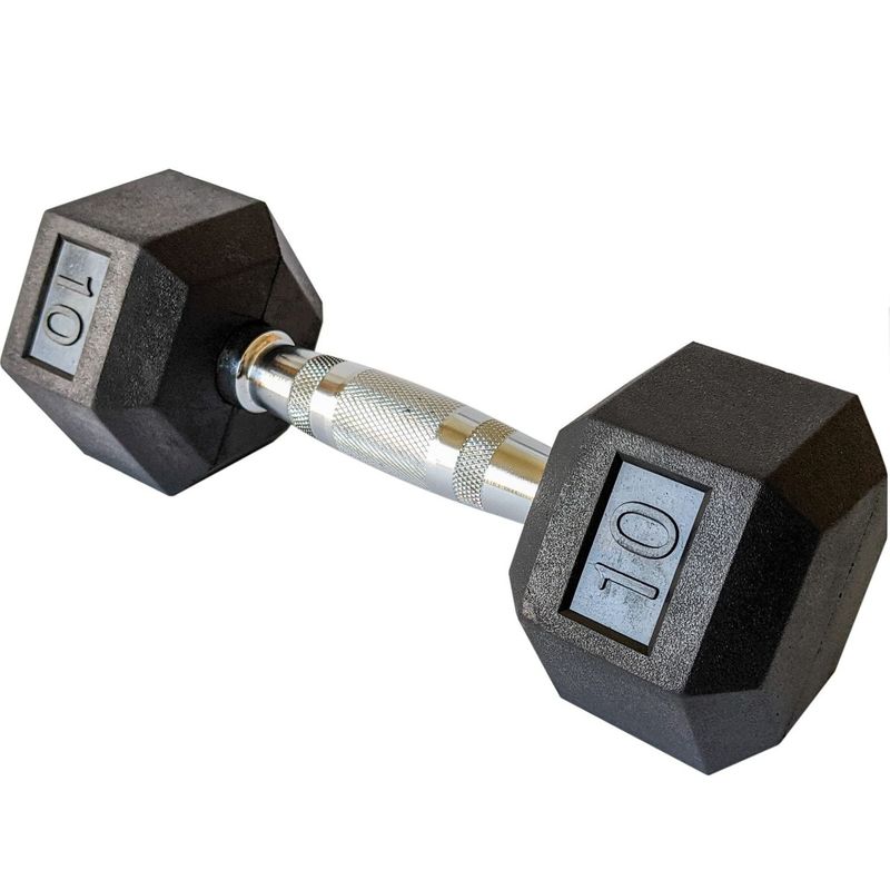 YORK® Rubber Hex Dumbbells