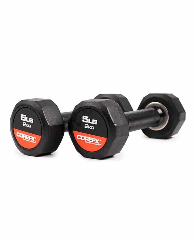 COREFX Rubber Dumbbell Set