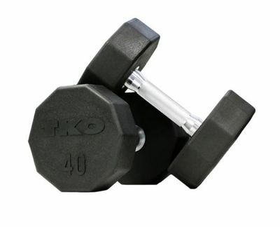 TKO 10-Sided Rubber Dumbbells
