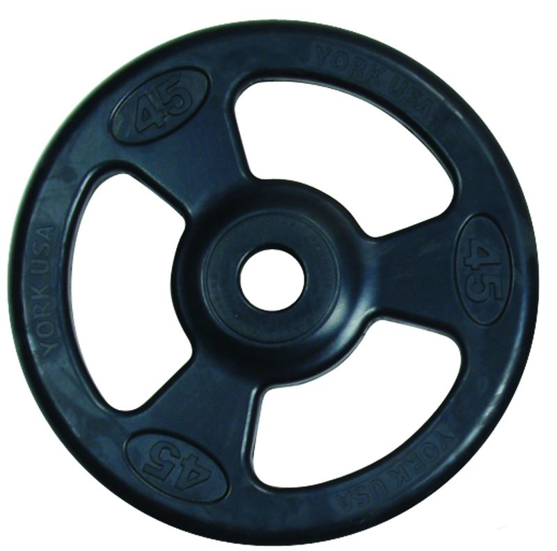 YORK® Iso Grip Rubber Olympic Weight Plates