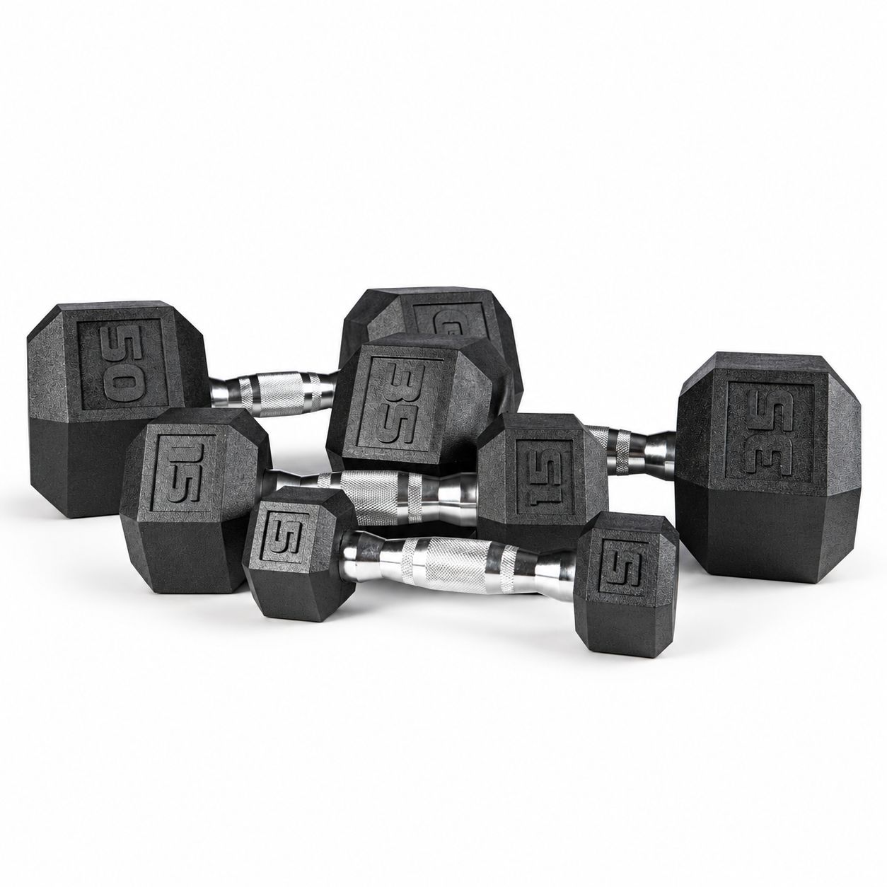 YORK® Premium PVC Hex 5-50 lb. Dumbbell Set