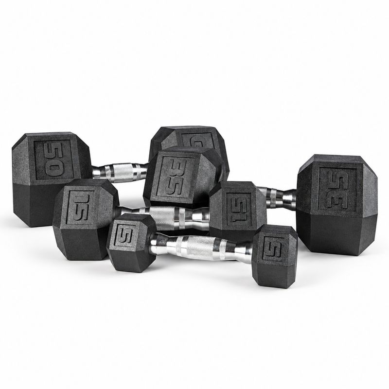 YORK® Premium PVC Hex 5-50 lb. Dumbbell Set