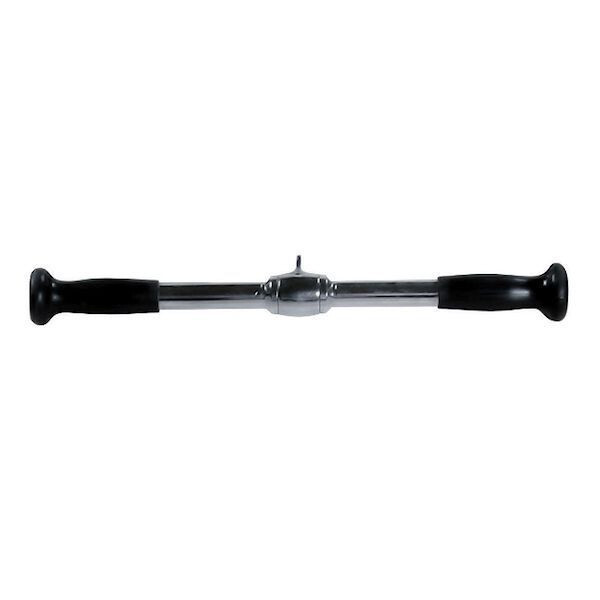 YORK® 20″ Chrome Revolving Straight Bar w/ Rubber Ergo Grips