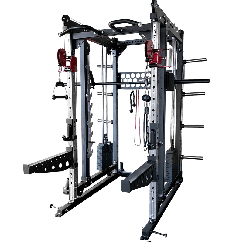 ProMaxima MOTIVATE Half Rack, Multifunctional Trainer &amp; Smith Combo