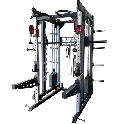 ProMaxima MOTIVATE Half Rack, Multifunctional Trainer &amp; Smith Combo