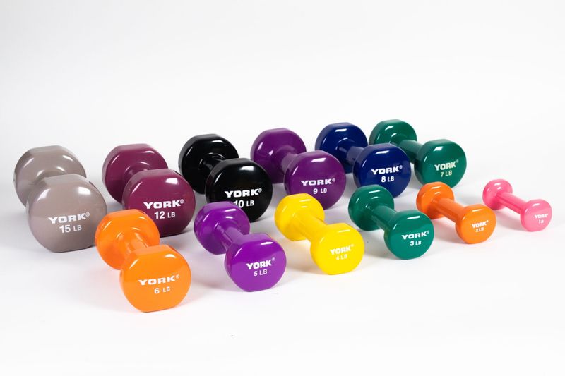 YORK® Vinyl Dipped Dumbbells