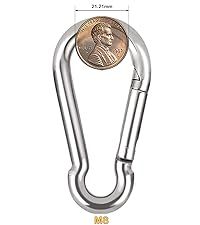 Spring-Loaded Snap Carabiner Clip