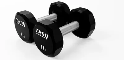 TROY Barbell 12 Sided Urethane Dumbbell Pack