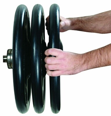YORK® 300 lbs. ISO-Grip Rubber Olympic Weight Plate Set