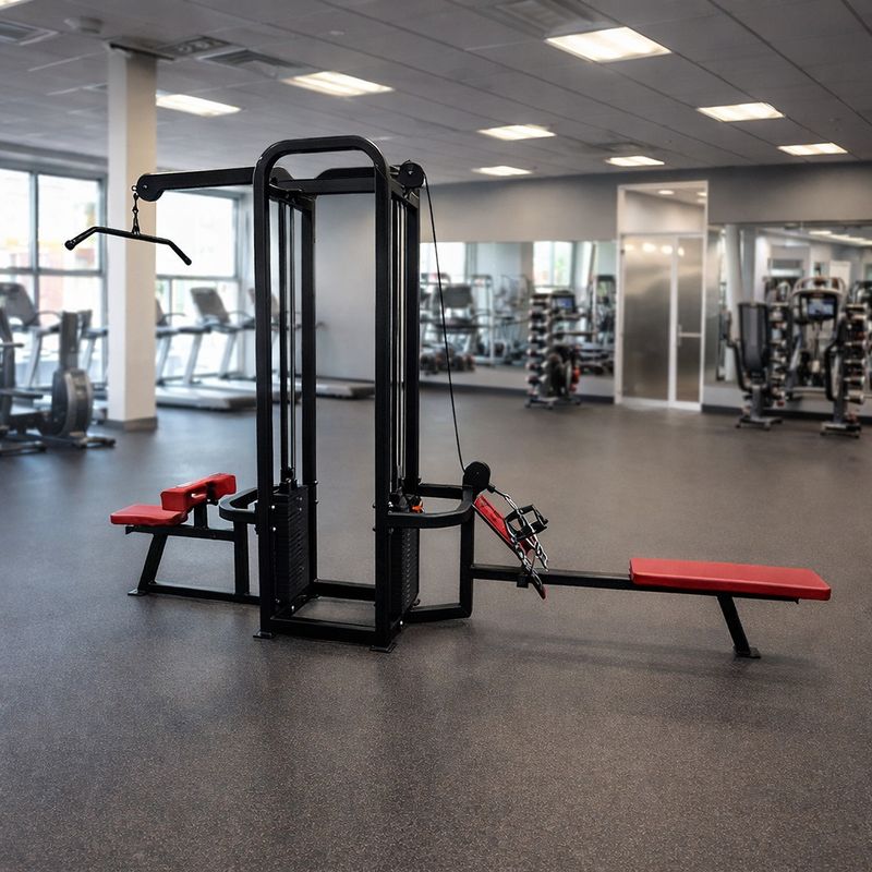 Power Body Dual Stack Lat Pull &amp; Mid Row Combo