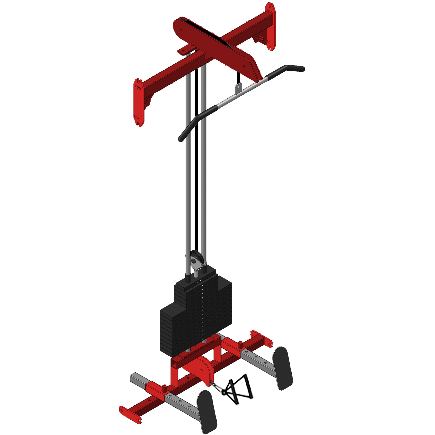 ProMaxima MOTIVATE Centre Hi Lat/Low Row 225lb weight stack Attachment