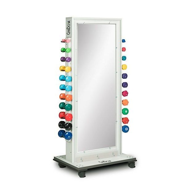 CanDo® Weight and Mirror Rack with Accessories