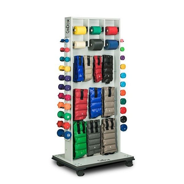 CanDo® Weight and Mirror Rack with Accessories