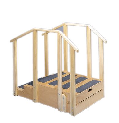 CanDo® Two-sided compact Training Stairs w/Platform