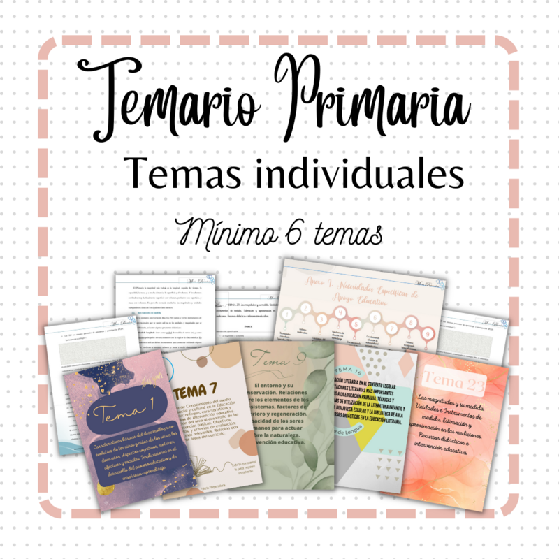 Temas individuales (mínimo 6 temas)