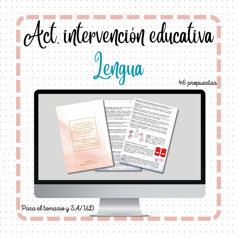 Act. de intervención educativa LENGUA