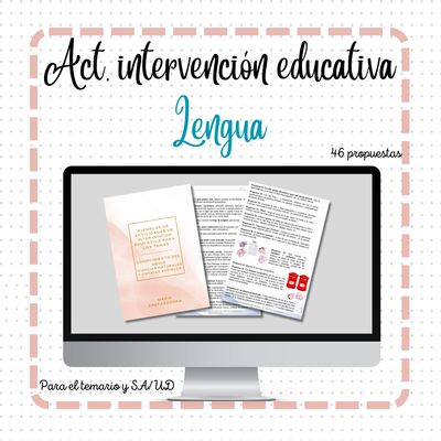 Act. de intervención educativa LENGUA