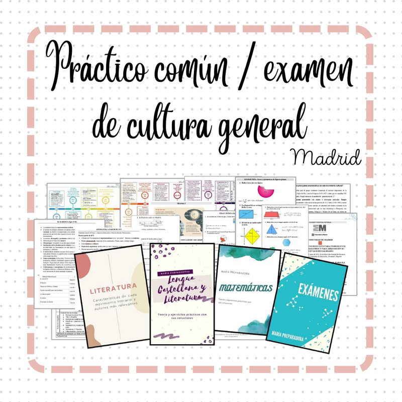 Paquete Práctico Común (para Madrid)