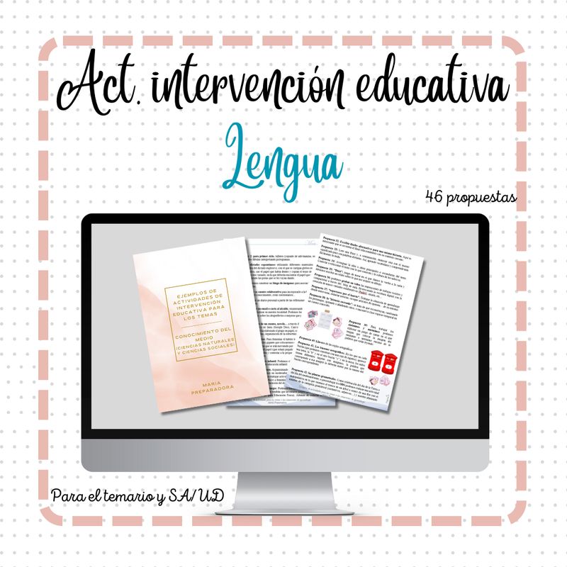 Act. de intervención educativa LENGUA