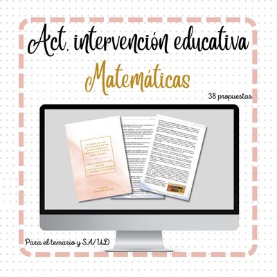 Act. de intervención educativa MATEMÁTICAS