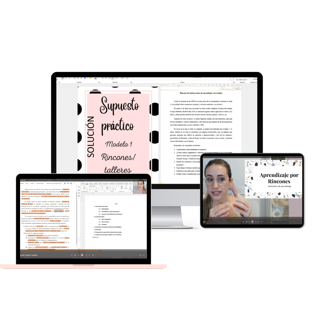 Supuesto resuelto (modelo 1): rincones/talleres