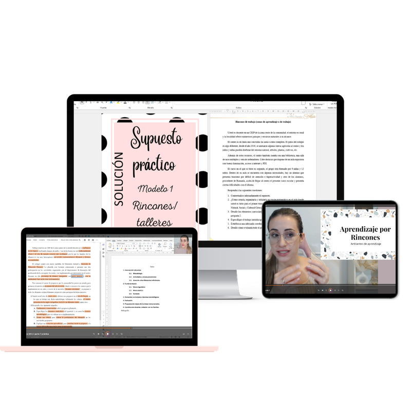 Supuesto resuelto (modelo 1): rincones/talleres