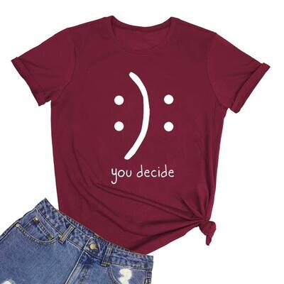 You decide red wine T-shirt