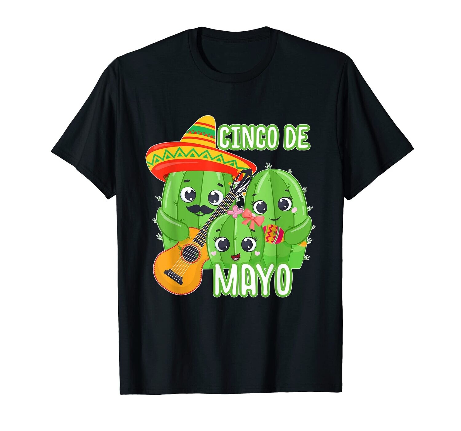 Cinco de mayo cactus graphic T-shirt